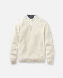  GOLANT 1/4 ZIP KNIT ECRU