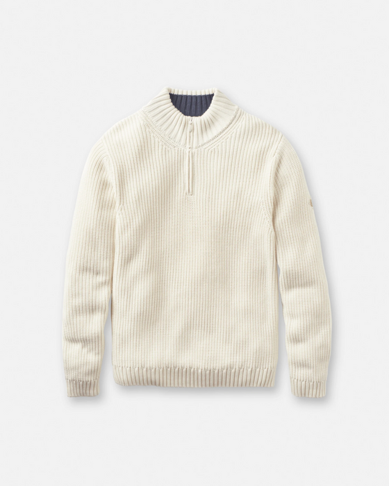GOLANT 1/4 ZIP KNIT ECRU