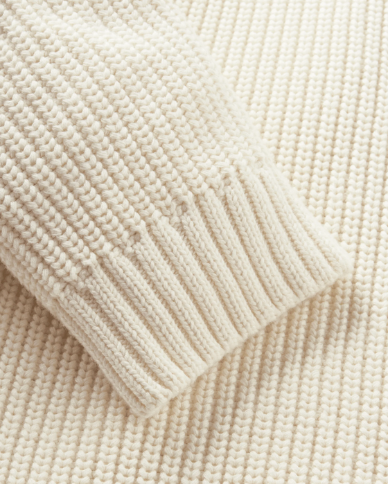 GOLANT 1/4 ZIP KNIT ECRU