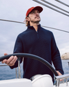 GOLANT 1/4 ZIP KNIT NAVY