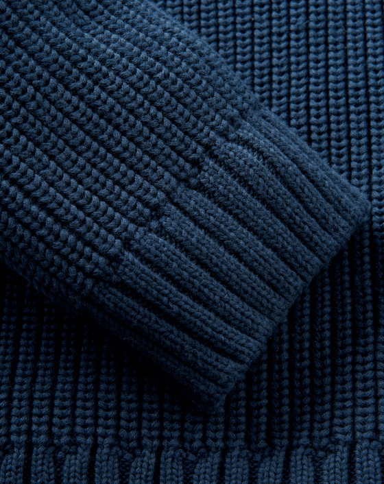 GOLANT 1/4 ZIP KNIT NAVY