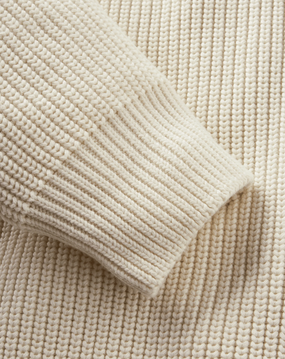 GOLANT RIBBED CREW ECRU