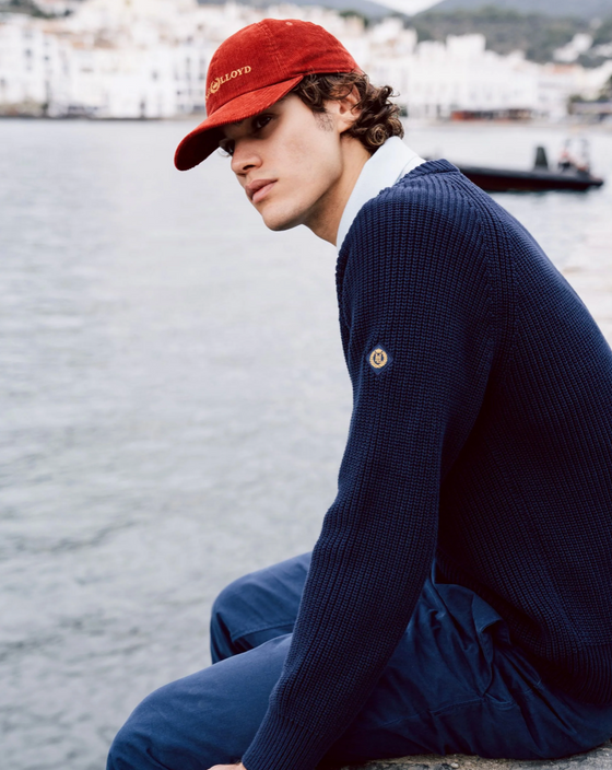 GOLANT RIBBED CREW NAVY