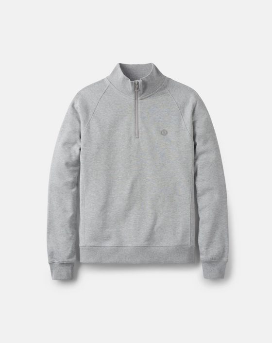 KINSALE 1/4 ZIP GREY MELANGE