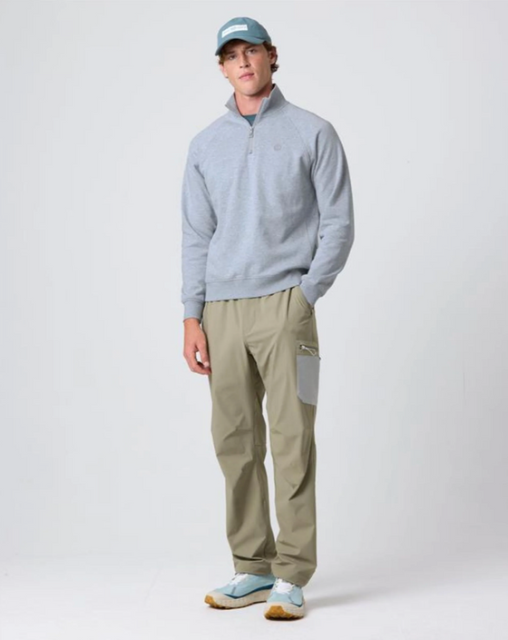 KINSALE 1/4 ZIP GREY MELANGE