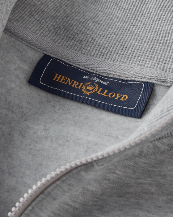 KINSALE 1/4 ZIP GREY MELANGE