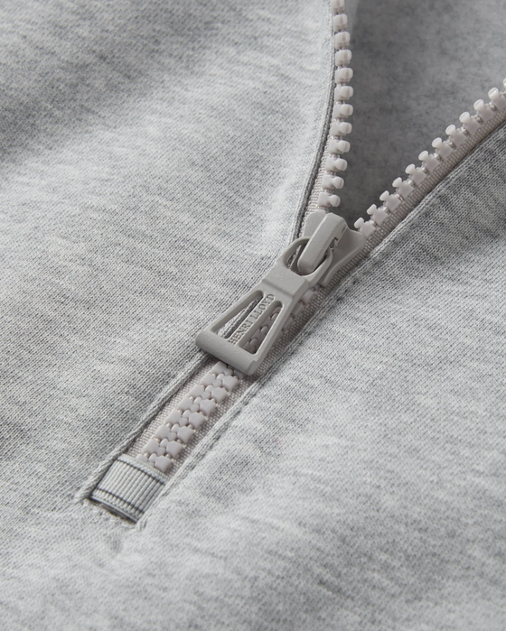 KINSALE 1/4 ZIP GREY MELANGE
