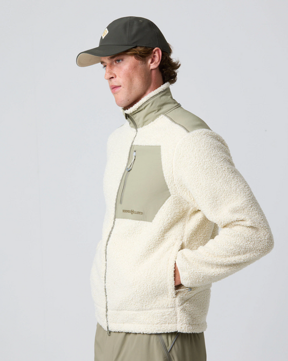 CRASTER FLEECE JACKET OFF WHITE / KELP