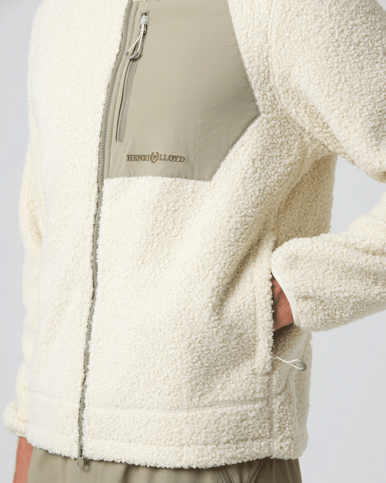 CRASTER FLEECE JACKET OFF WHITE / KELP