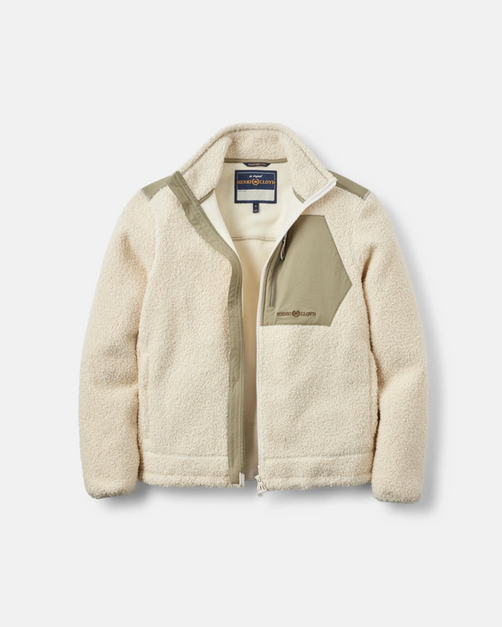 CRASTER FLEECE JACKET OFF WHITE / KELP