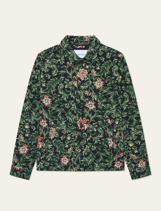 JAIDEN FLOWER JACQUARD JACKET BLACK MULTI