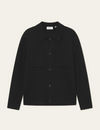 FISCHER COTTON MILANO KNIT OVERSHIRT BLACK