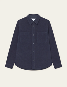  LENNON BOUCLE OVERSHIRT DARK NAVY