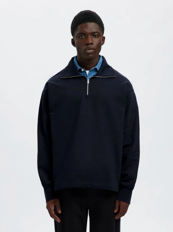 RELAX ARON 1/2 ZIP SWEATSHIRT SKY CAPTAIN
