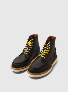  TEO LEATHER MOC-TOE BOOT DEMITASSE