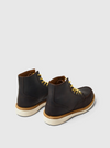 TEO LEATHER MOC-TOE BOOT DEMITASSE