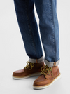 TEO LEATHER MOC-TOE BOOT COGNAC