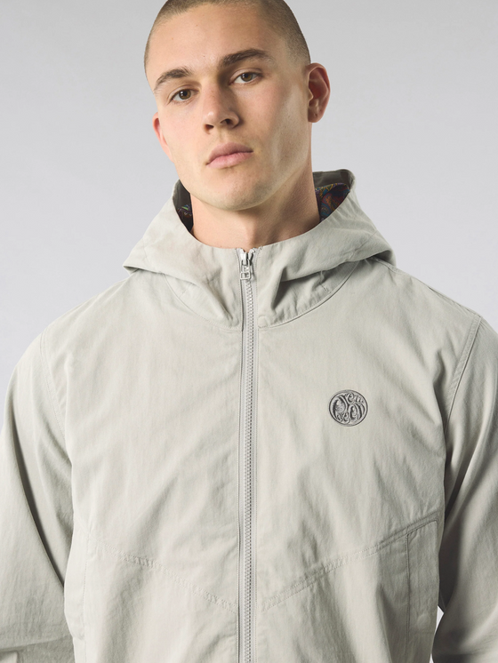 FELTHAM ZIP THROUGH HOODED JACKET GREY