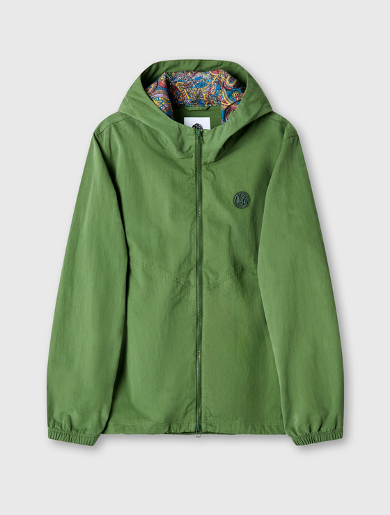 FELTHAM ZIP THROUGH HOODED JACKET KHAKI