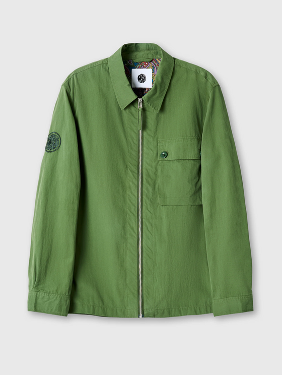 FELTHAM ZIP THROUGH OVERSHIRT KHAKI