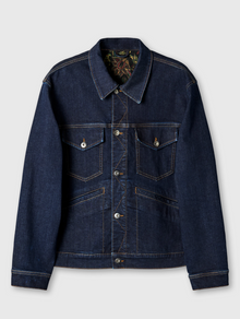  PARTHIAN STRETCH DENIM JACKET INDIGO