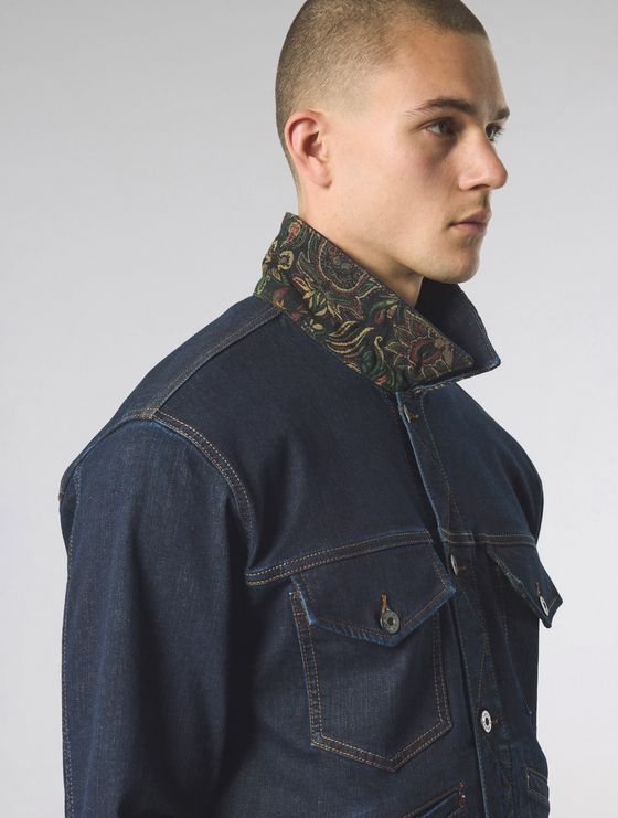 PARTHIAN STRETCH DENIM JACKET INDIGO