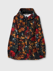  PRESTLEIGH FLORAL HOODED JACKET MULTI BLACK