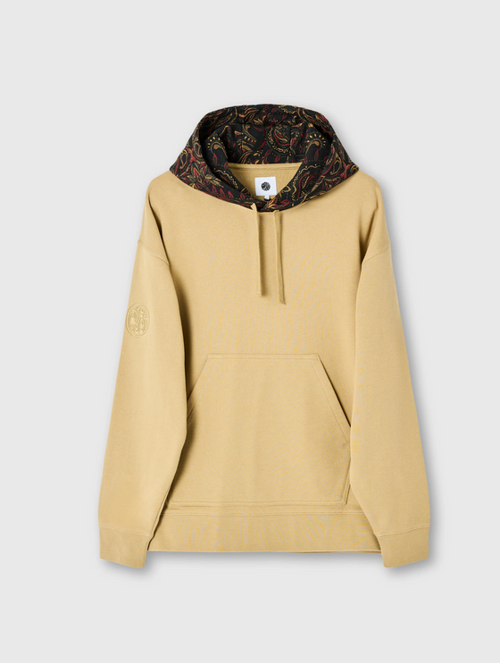 PARTHIAN JAQUARD HOOD SWEATSHIRT TAUPE