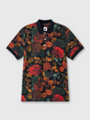 PRESTLIEGH FLORAL SS POLO SHIRT MULTI BLACK