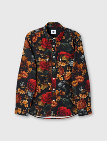  PRESTLEIGH LS FLORAL SHIRT MULTI BLACK