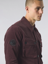 DALMORTON BUTTON THROUGH CORD OVERSHIRT BURGUNDY
