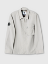 HEATON ZIP THROUGH OVERSHIRT GREY
