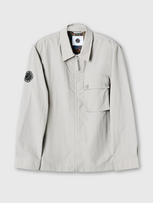  HEATON ZIP THROUGH OVERSHIRT GREY
