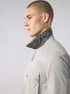 HEATON ZIP THROUGH OVERSHIRT GREY