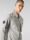 HEATON ZIP THROUGH OVERSHIRT GREY