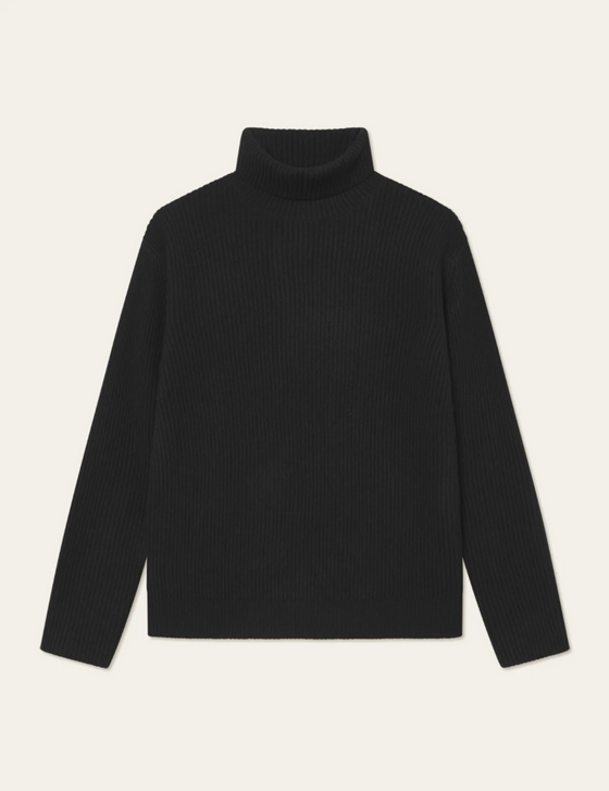 EDDIE MERINO ROLLNECK BLACK