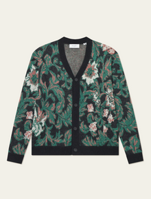  ALEX JACQUARD CARDIGAN BLACK