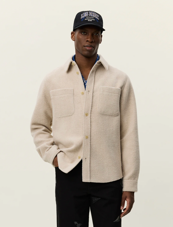 LENNON BOUCLE OVERSHIRT IVORY