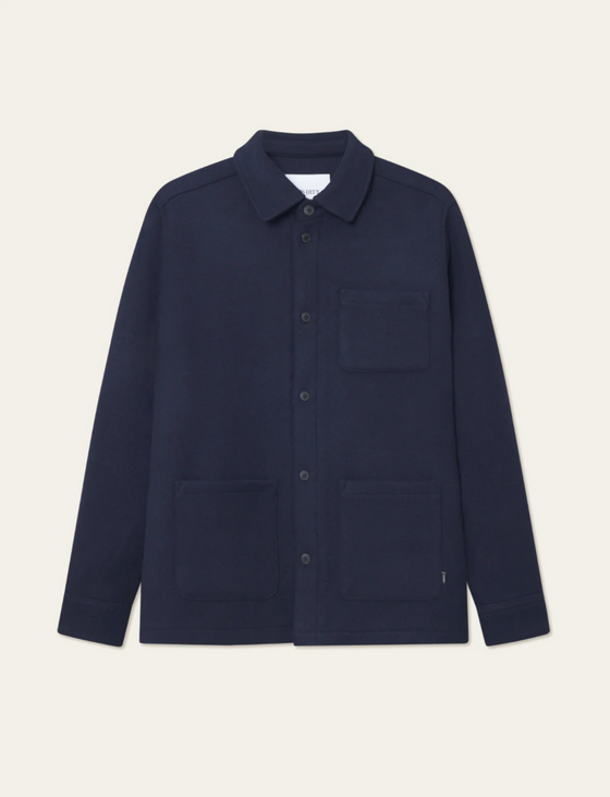 JASON WOOL OVERSHIRT NAVY
