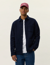 JASON WOOL OVERSHIRT NAVY
