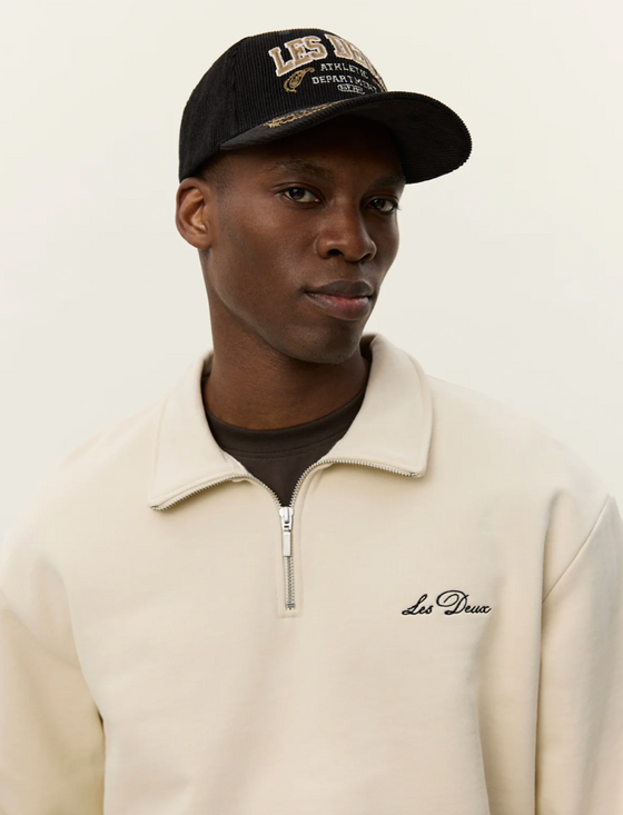 CREW 1/2 ZIP SWEAT IVORY