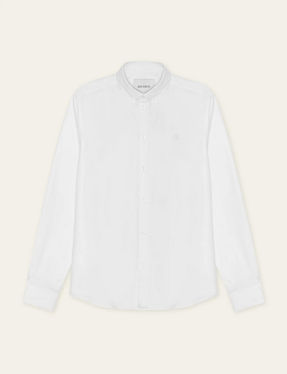 KONRAD OXFORD LS SHIRT WHITE