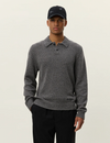 BILLY MOULINE KNIT POLO BLACK GREY (100)