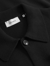 FISCHER COTTON MILANO KNIT OVERSHIRT BLACK