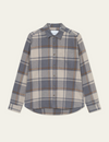 JEREMY FLANNEL CHECK SHIRT GREY (320)