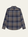JEREMY FLANNEL CHECK SHIRT NAVY (460)