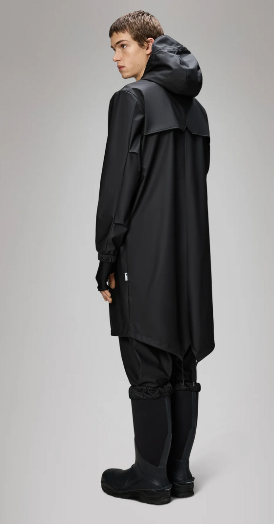 FISHTAIL LONG PARKA BLACK