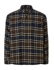  PABLO WOOL BLEND OVERSHIRT BROWN MELANGE