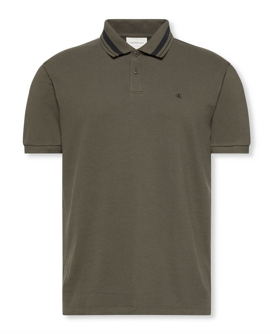 MONOGRAM PIQUE POLO BELUGA (PAR)