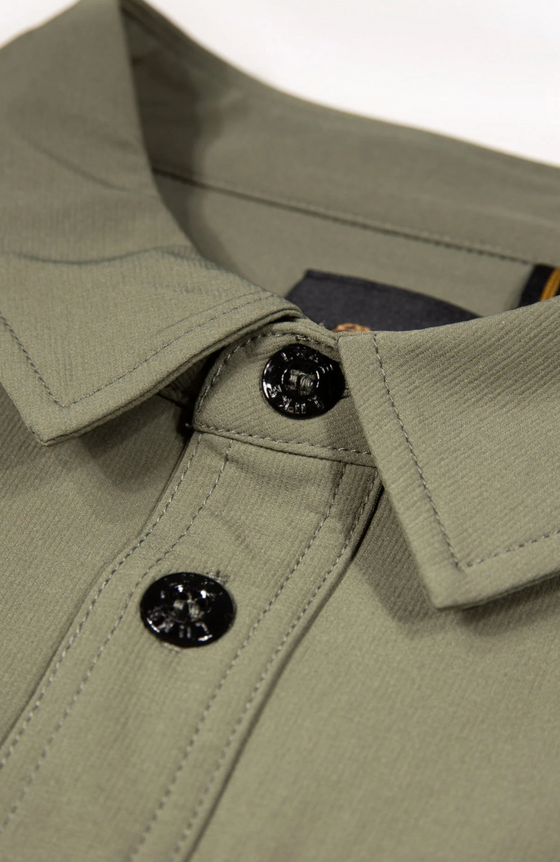 HULUN STRETCH OVERSHIRT JACKET CLOVER GREEN